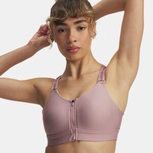 Under Armour Infinity 2.0 High Zip Women's Sports Bra Size Large